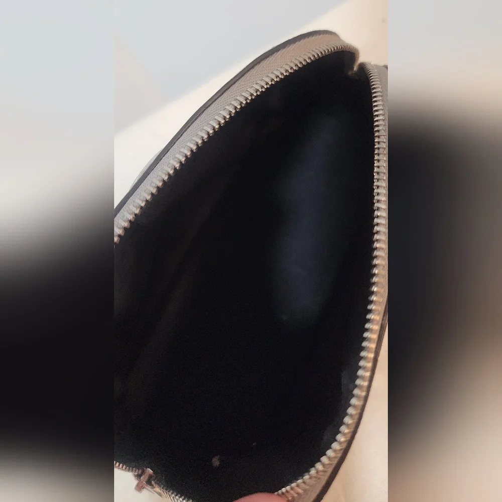 Michael Kors Black and Silver Patterned Bag Set